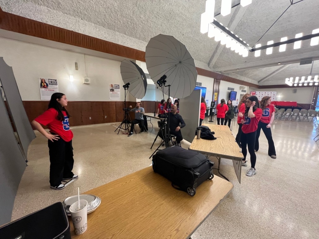 Indoors or outdoors sports team photography on backdrop composite dramatic poses with Photoshop composite backgrounds