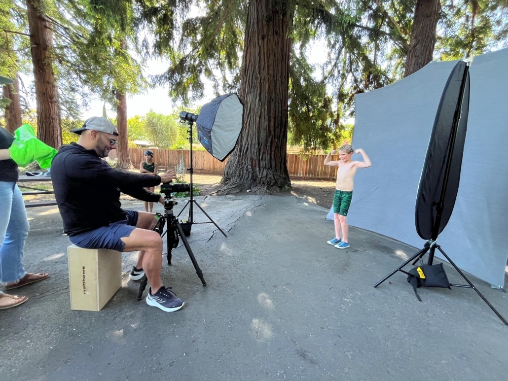 Swim team photography in Menlo Park of youth swimmers