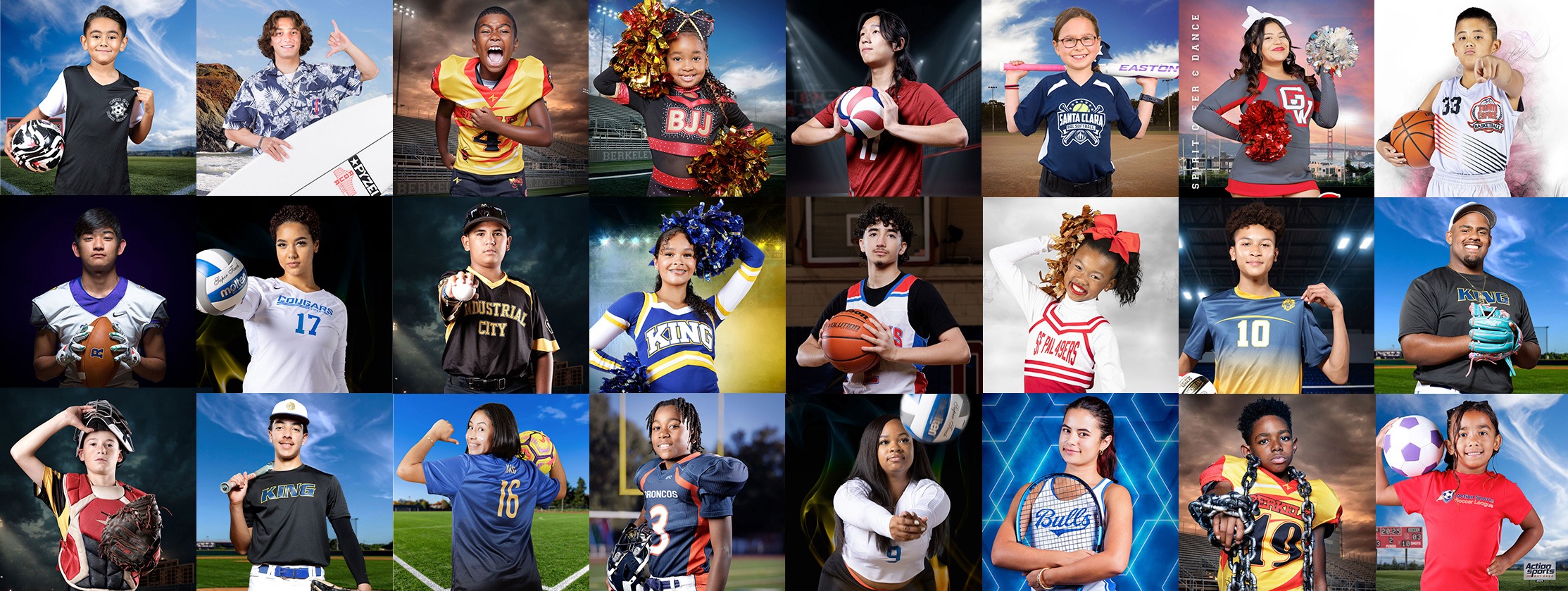 ICON Sports photography takes photos of youth sports teams and individual photos of sports teams and leagues in California. Professional photography of boys and girls and youths in athletic sports across California.