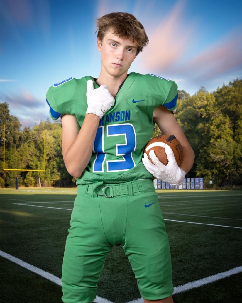 San Francisco Bay Area football team and individual portraits. Serving Marin County, Sonoma, Napa, San Francisco, Oakland, San Jose, and Walnut Creek